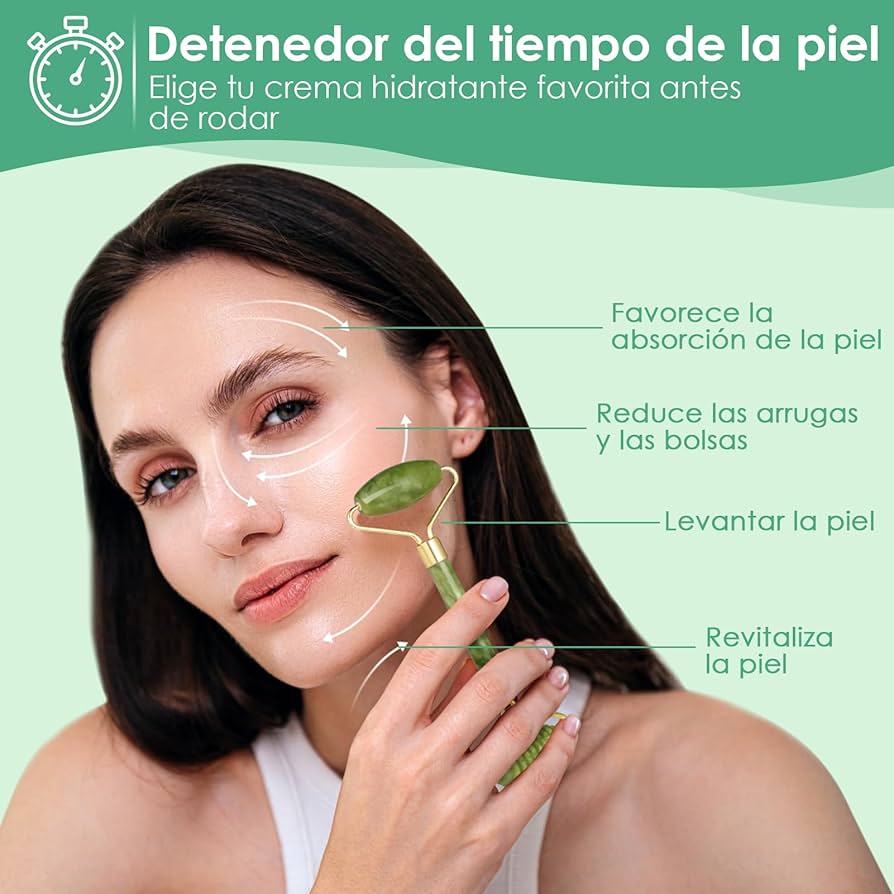 Kit Rodillo Facial + Gua Sha