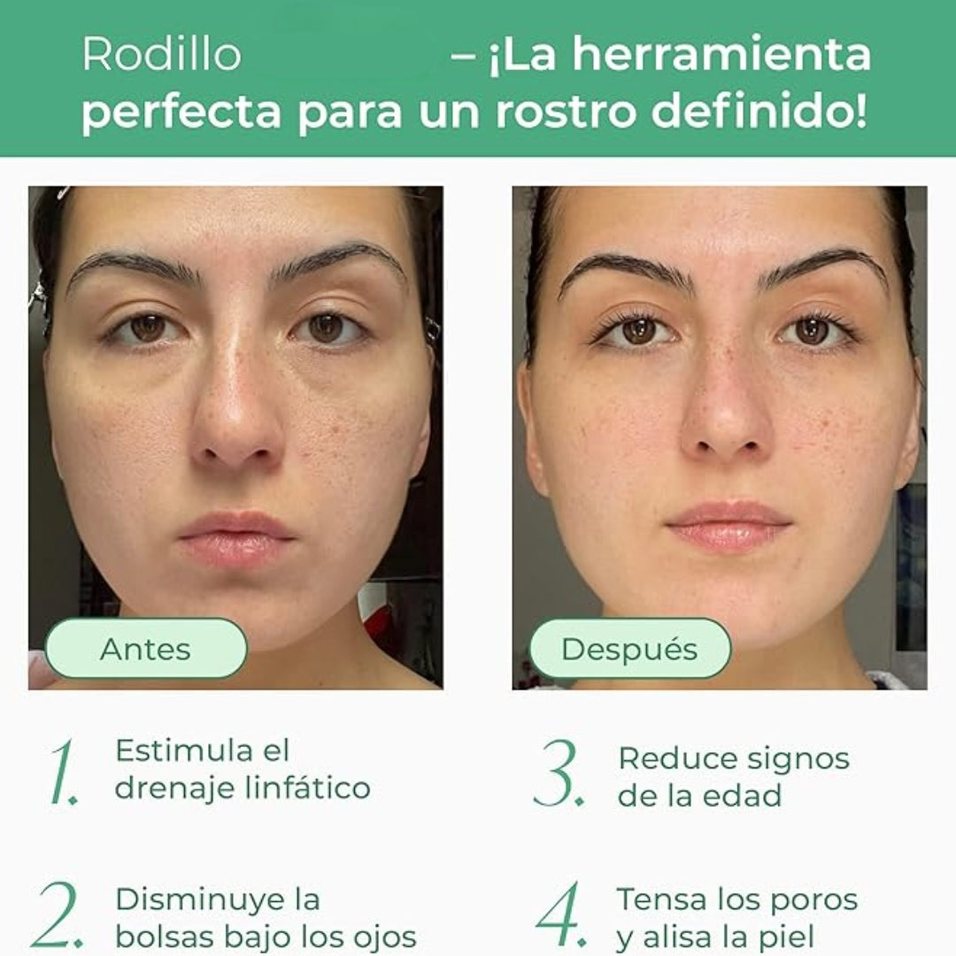 Kit Rodillo Facial + Gua Sha